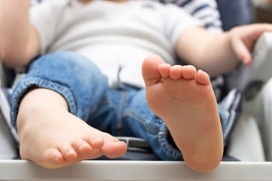 Feet Of A Little Boy at podiatrist